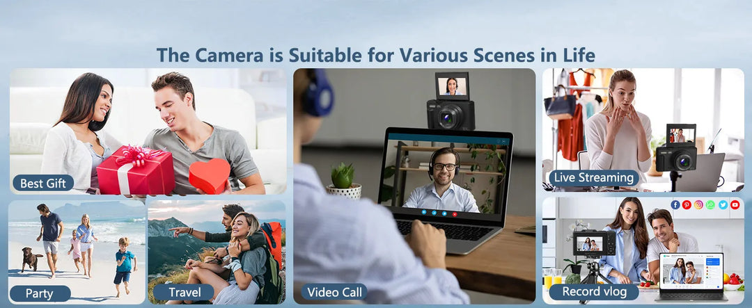 SmartGearPros 4K Compact Digital Camera – 18X Zoom, 48MP Photography & Vlogging Ready