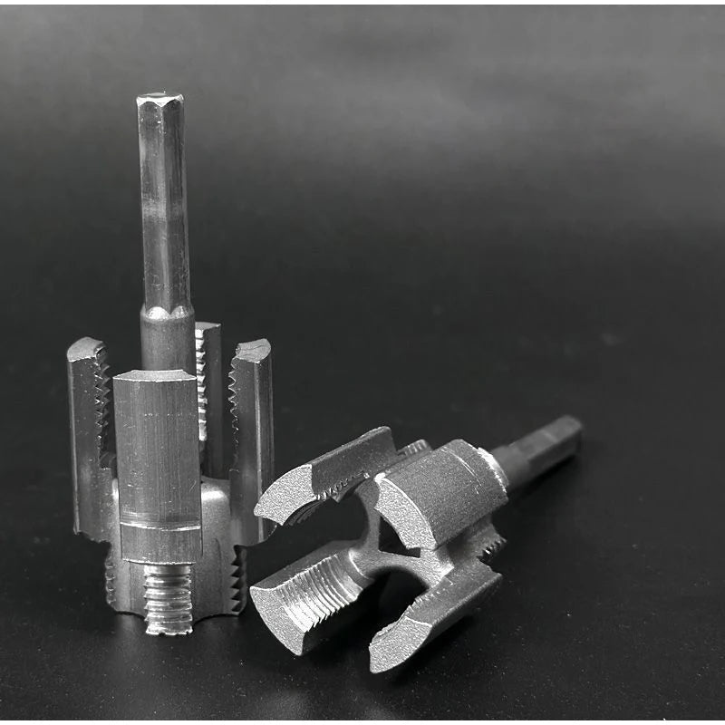 SmartGearPros DN15/DN20 Double-Ended Pipe Threading Tool - Electric Drill Adapter