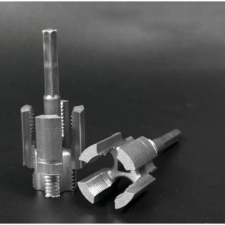 SmartGearPros DN15/DN20 Double-Ended Pipe Threading Tool - Electric Drill Adapter