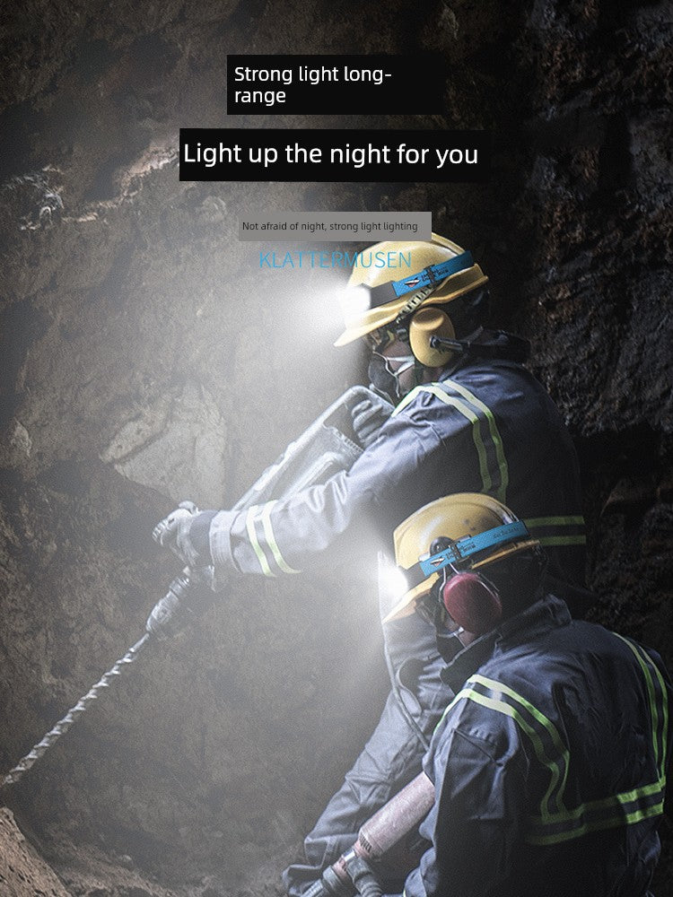 SmartGearPros Ultra-Light Sensor Headlamp – Strong LED Work Helmet Light for Outdoor & Night Work