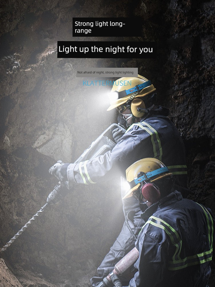 SmartGearPros Ultra-Light Sensor Headlamp – Strong LED Work Helmet Light for Outdoor & Night Work