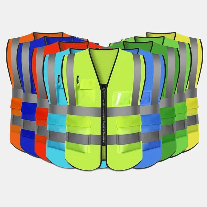 SmartGearPros High-Vis Safety Vest – Multi-Pocket Reflective Gear for Construction & Road Work