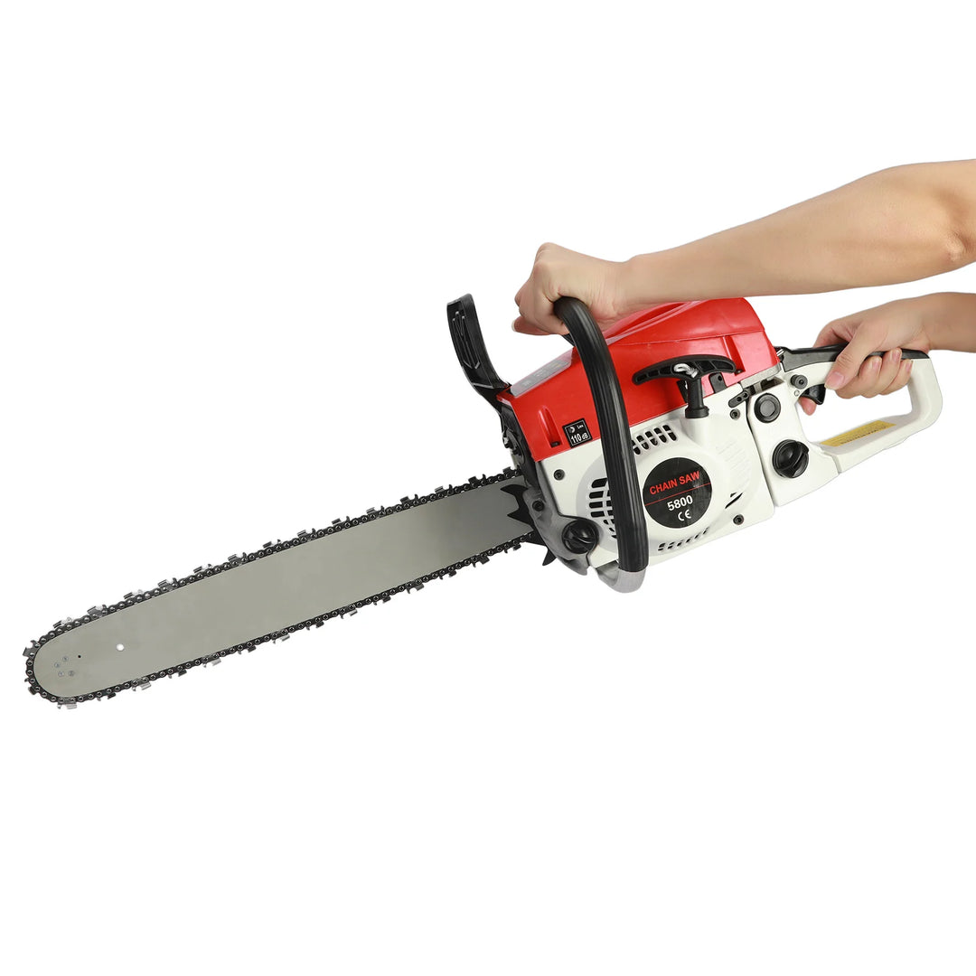 SmartGearPros 5-in-1 Gas-Powered Chainsaw Multi-Tool – Hedge Trimmer, Brush Cutter, Pole Saw & Grass Trimmer Kit