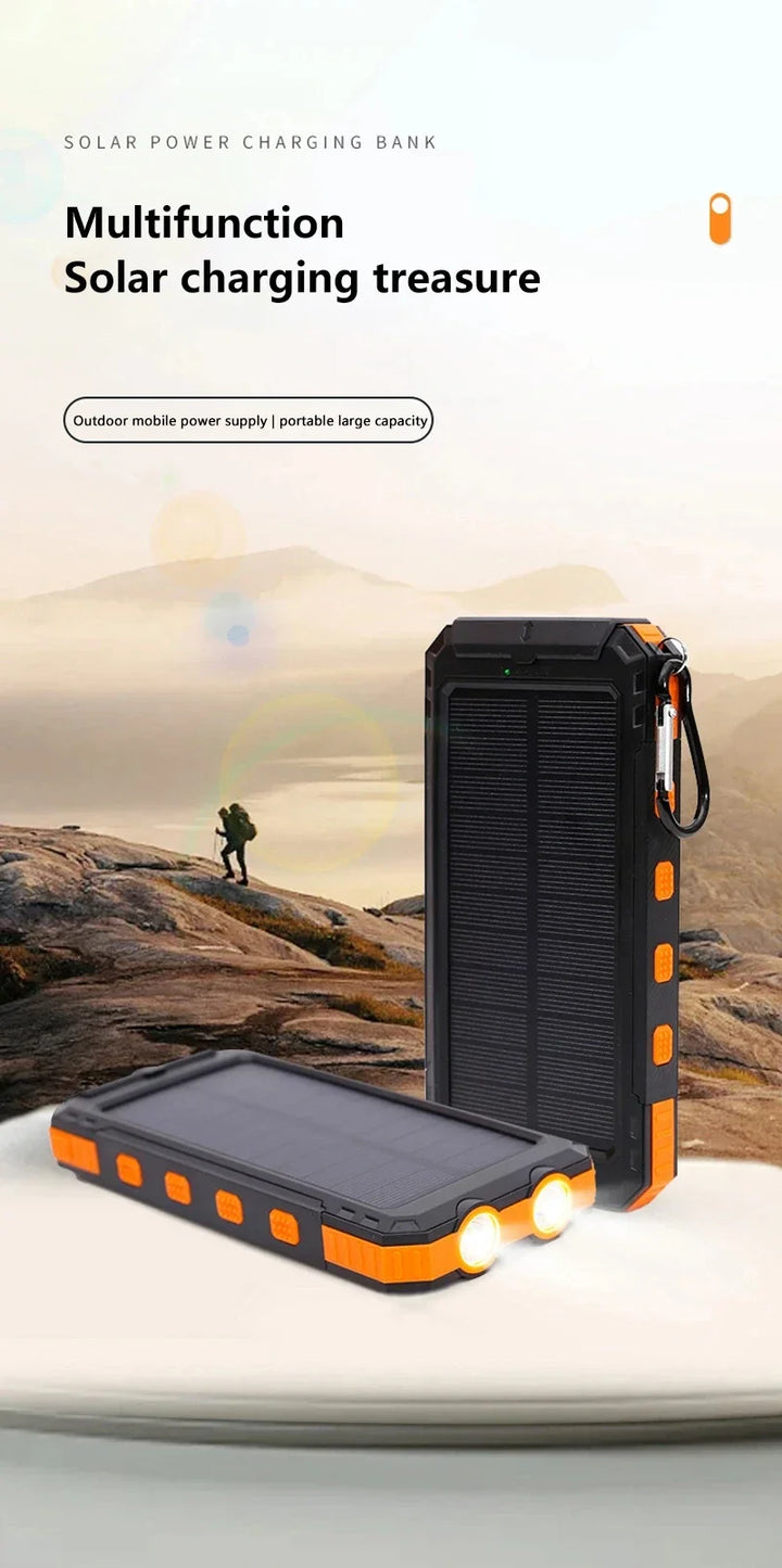SmartGearPros Solar Titan – 50000mAh Solar Power Bank for Outdoor, Emergency & Everyday Power