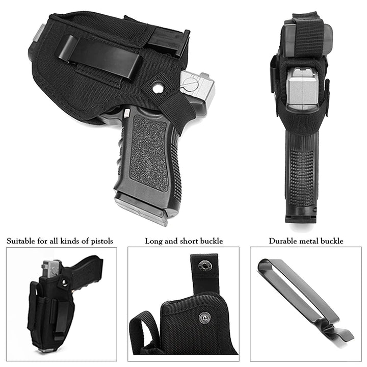 SmartGearPros Outdoor Tactical Gun Holster with Bullet Clip - Universal IWB/OWB Pistol Bag