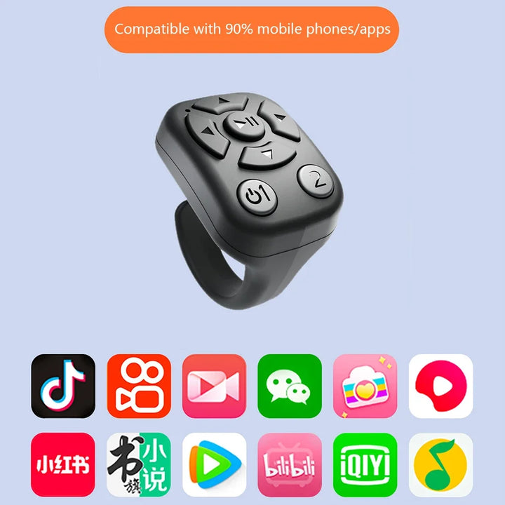 SmartGearPros Scrolling Ring Remote – Wireless Clicker & Camera Shutter for Presentations & Content Creation