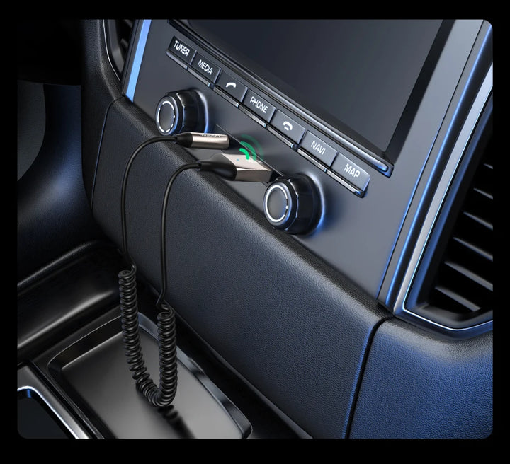 Ugreen Bluetooth Receiver 5 3 Adapter Hands Free Car Kits Aux Audio 3 5Mm Jack Music Wireless Receiver For Car Bt Transmitter product image showing features or usage