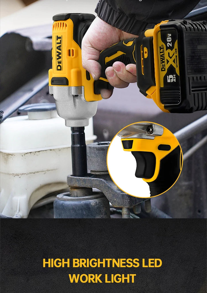 Impact wrench in storage case with accessories