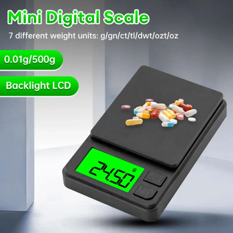 SmartGearPros Precision Pocket Scale – 1000g X 0.1g Digital Gram Scale for Accurate Weighing