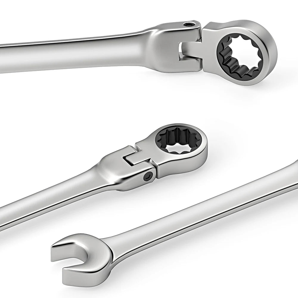 SmartGearPros Ratchet Wrench Set – 8-22mm Metric Combination Kit with Canvas Bag