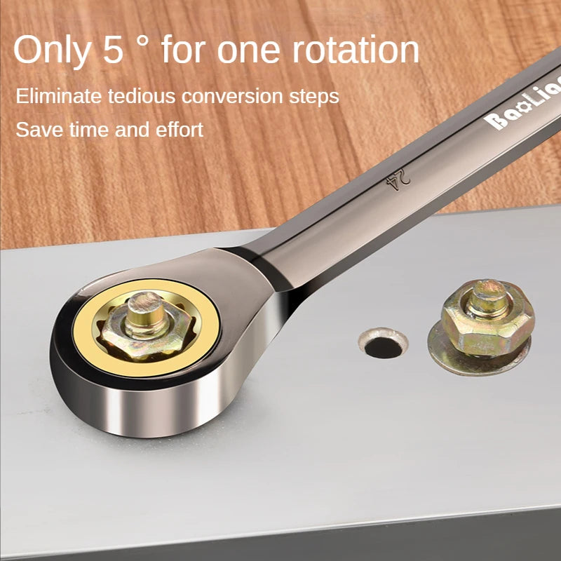 LIXIU Adjustable Torx Wrench – 8-22mm Ratchet Spanner Multi-Tool