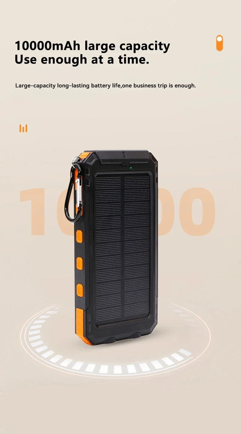 SmartGearPros Solar Titan – 50000mAh Solar Power Bank for Outdoor, Emergency & Everyday Power