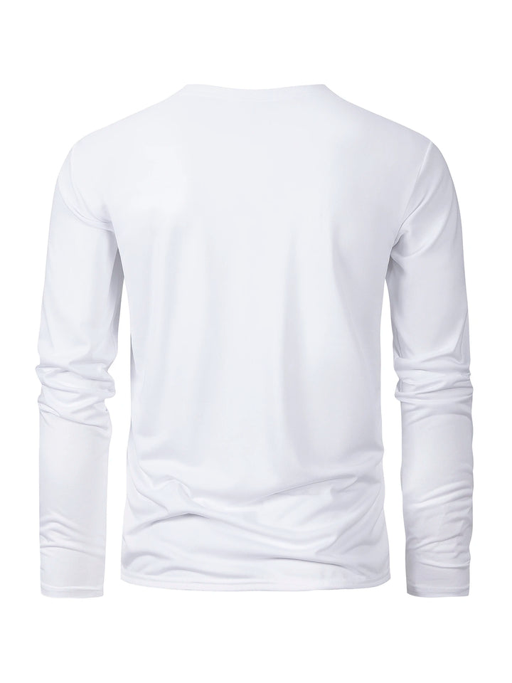 White long-sleeve shirt on a white background