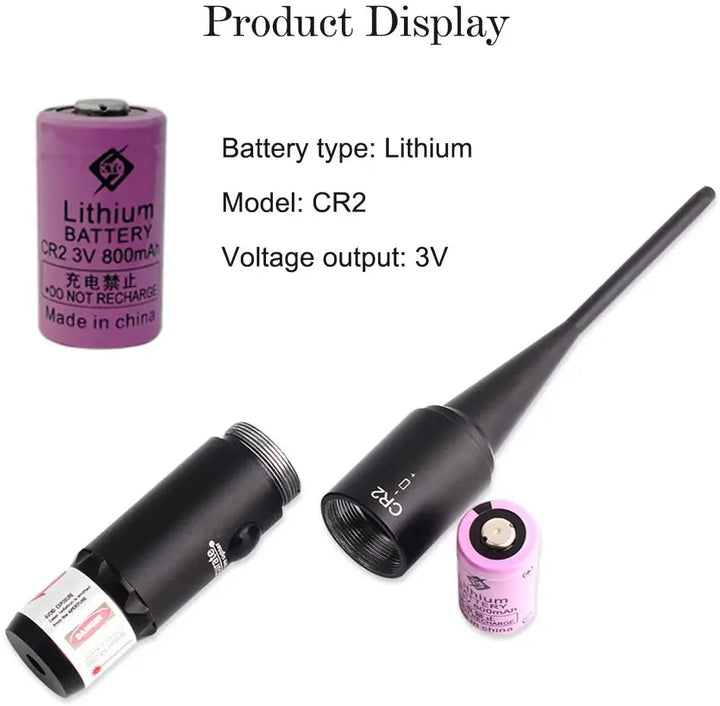 SmartGearPros Green Laser BoreSighter Kit - .177 to .50 Caliber Rifles & Handguns