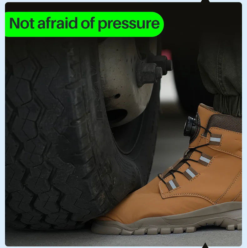 SmartGearPros Indestructible Steel-Toe Boots – Waterproof Safety Footwear for Rugged Work & Weather