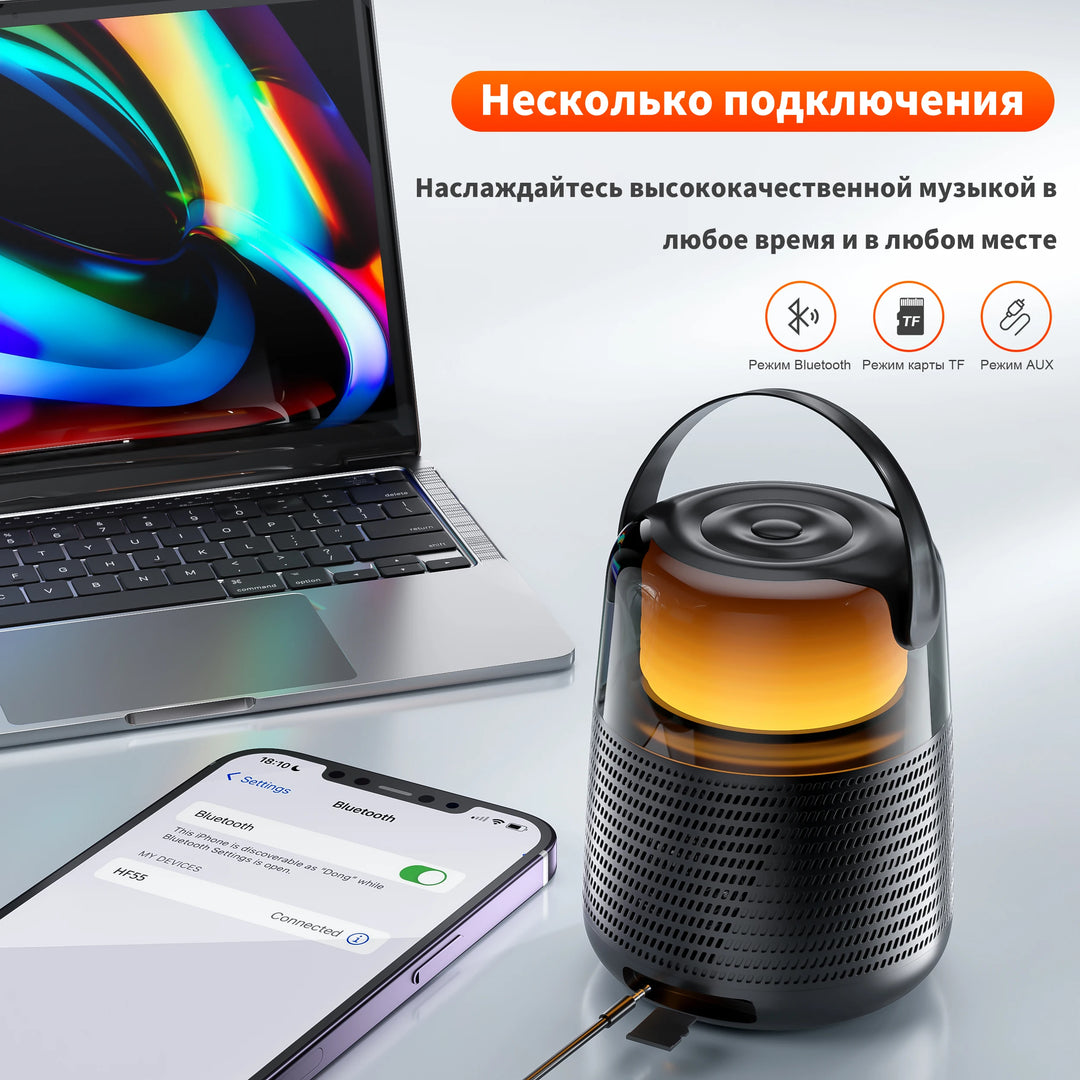 SmartGearPros QERE HF55 Bluetooth Speaker – Hi-Res 20W Audio with Dual Drivers & Premium Build