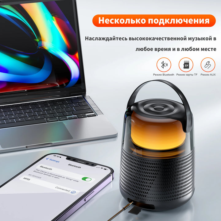 SmartGearPros QERE HF55 Bluetooth Speaker – Hi-Res 20W Audio with Dual Drivers & Premium Build