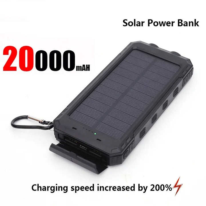 SmartGearPros Solar Titan – 50000mAh Solar Power Bank for Outdoor, Emergency & Everyday Power