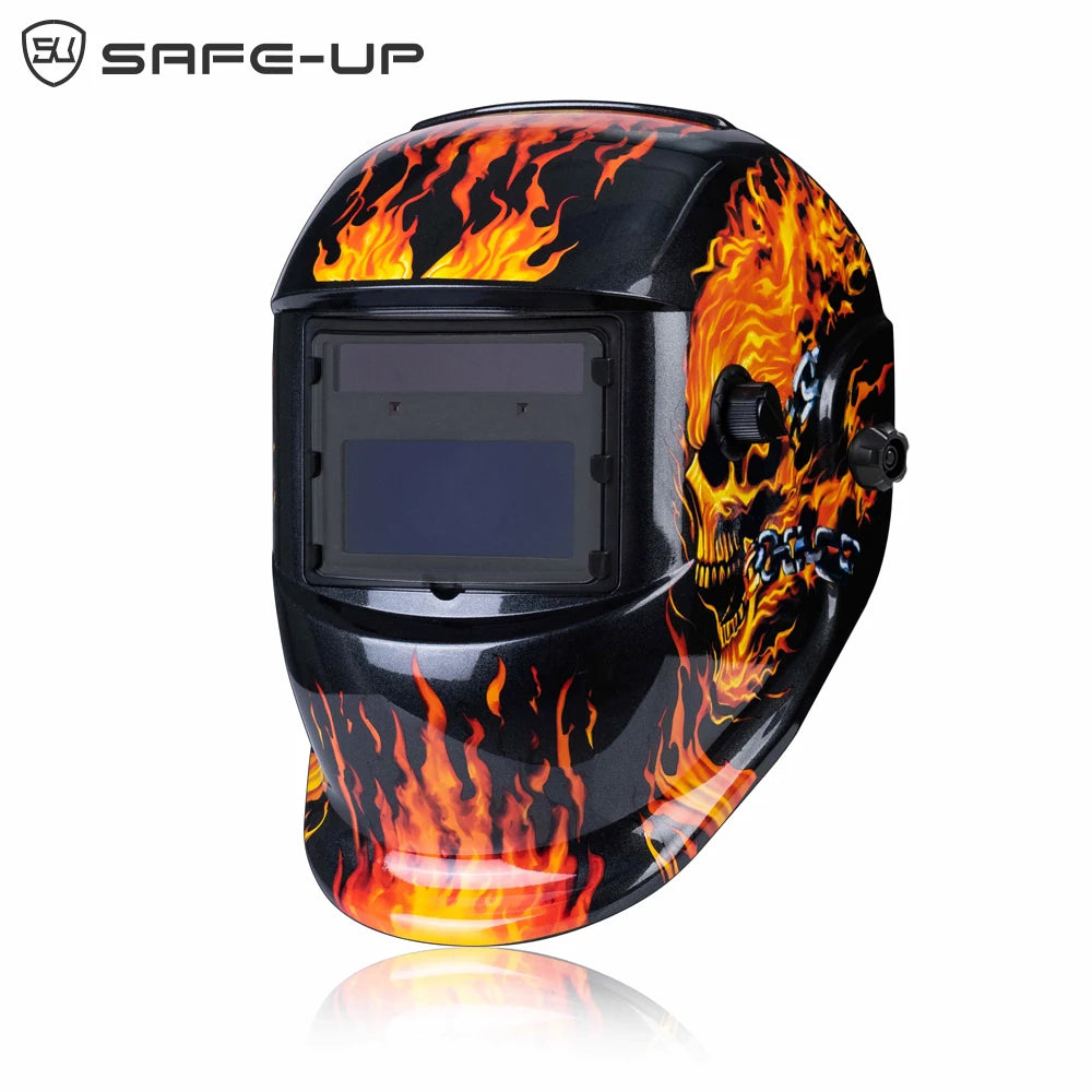 SmartGearPros Solar-Powered Auto-Darkening Welding Helmet - Professional Shade 4/9-13