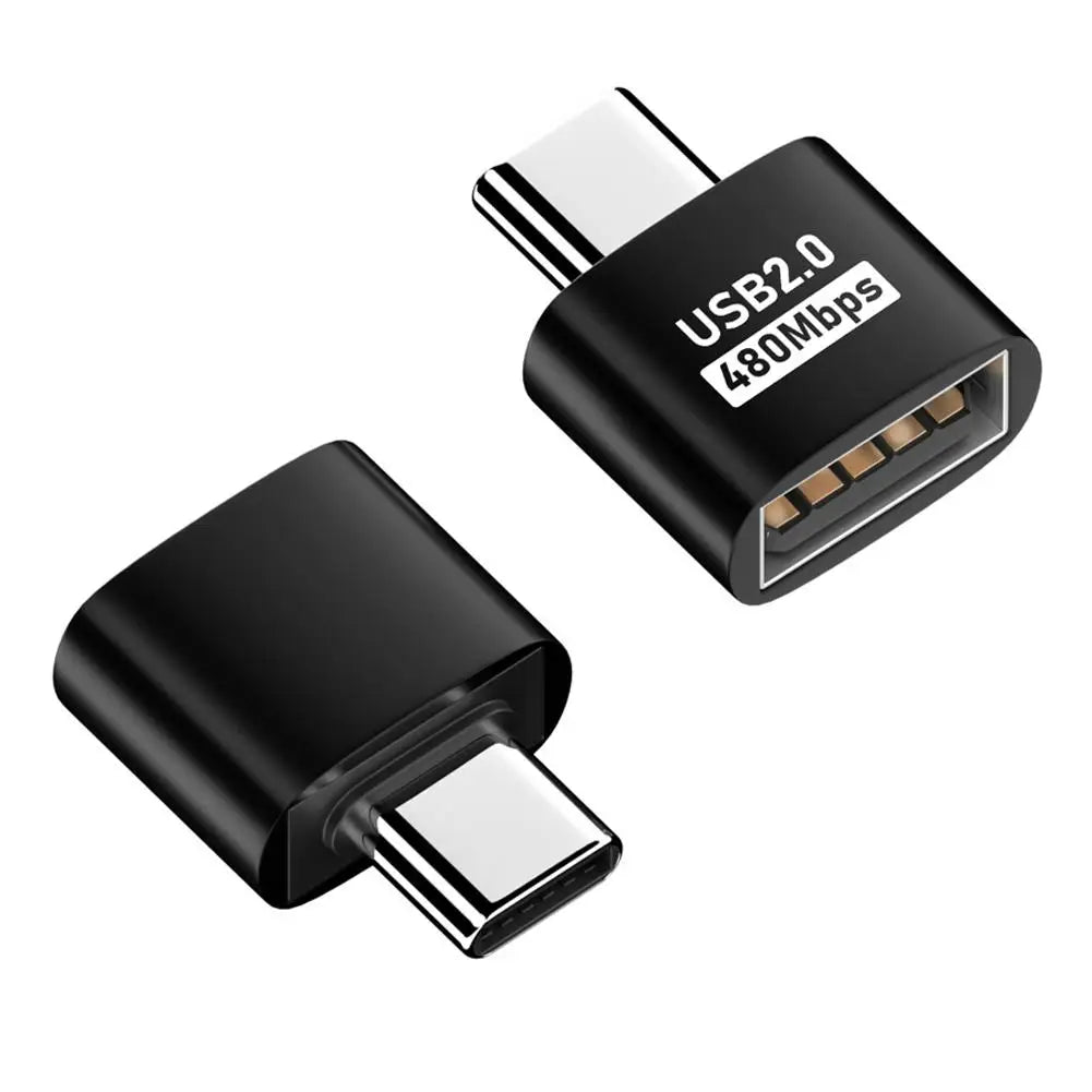 SmartGearPros USB to Type-C Adapter | Universal OTG USB-C to USB-A & Micro USB Converter | Fast Data Transfer & Charging for Huawei, POCO, Laptops & More