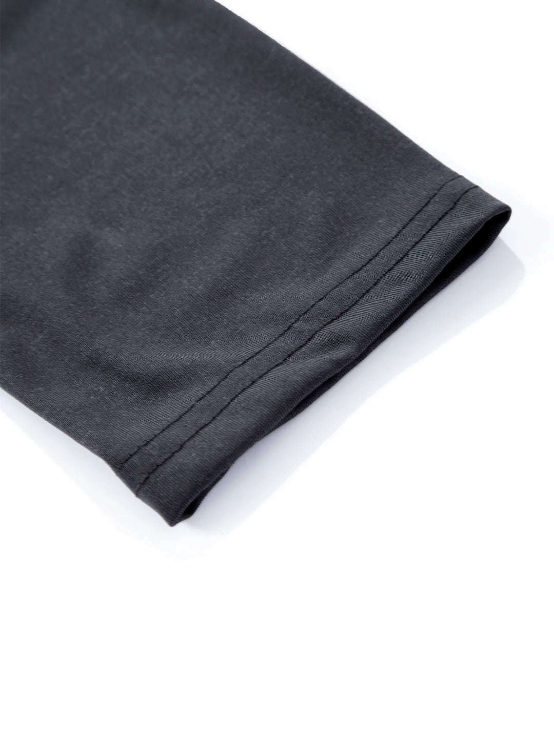 Dark gray fabric on a white background