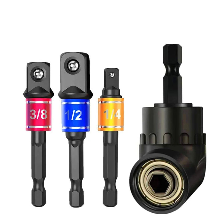 SmartGearPros 105° Impact Grade Angle Driver – Tight Space Drill Bit Adapter for Power Tools