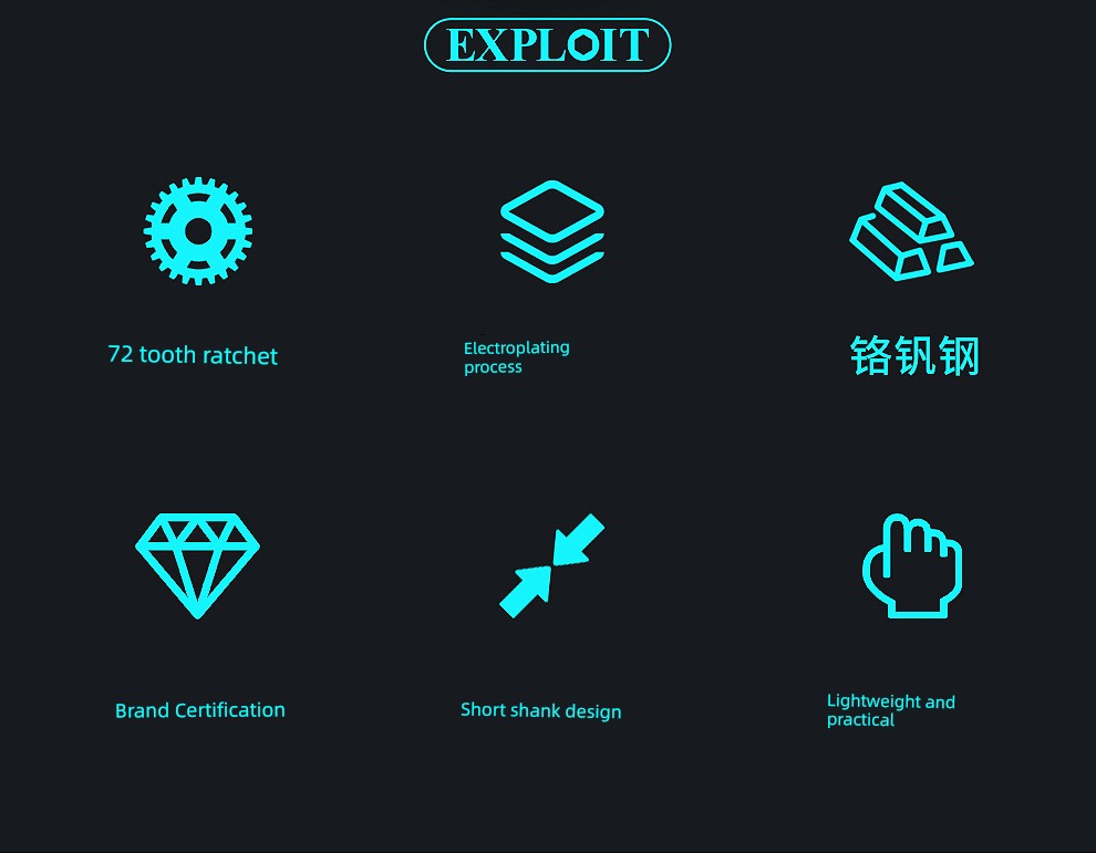 SmartGearPros Short Handle Fast Ratchet Wrench – Dual-Purpose, Labor-Saving, Offset Spanner (10-13mm)