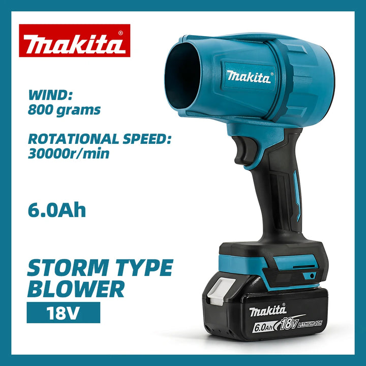 SmartGearPros 30,000RPM Turbo Jet Blower – Ultra-Powerful Cordless Air Tool for Makita 18V Batteries