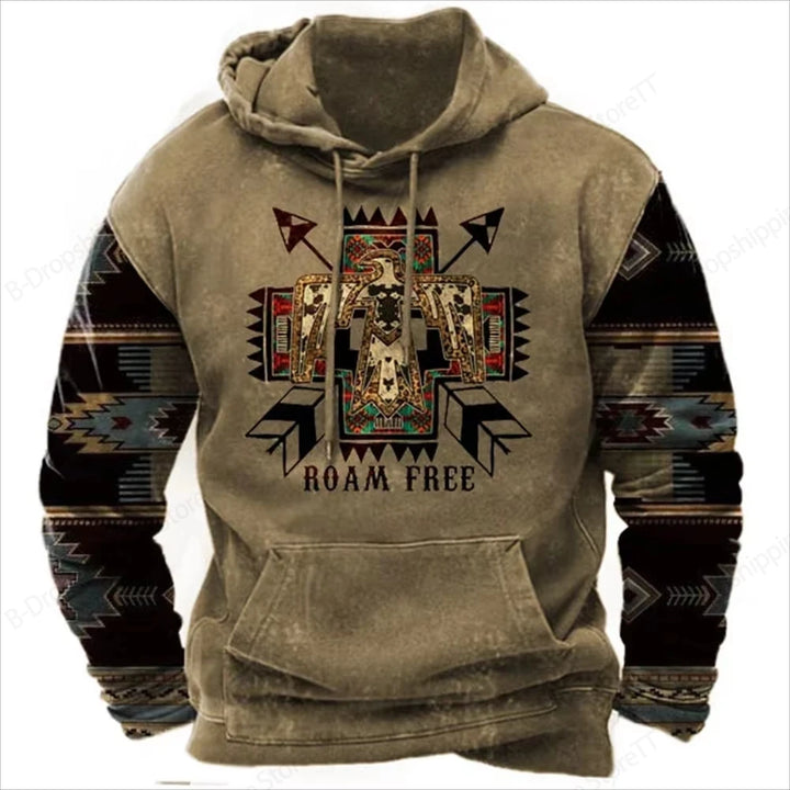 SmartGearPros 3D Print Hoodie – Fashionable Long Sleeve Sweatshirt for Men & Women, Vintage Streetwear Style