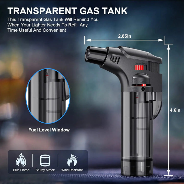 SmartGearPros Torch Lighter - Refillable Jet Flame Butane Lighter