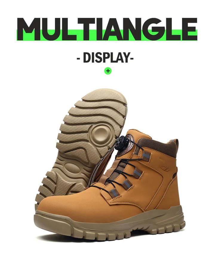 SmartGearPros Indestructible Steel-Toe Boots – Waterproof Safety Footwear for Rugged Work & Weather