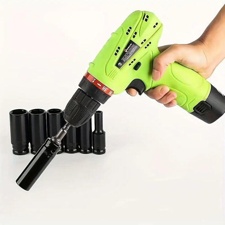 Heavy Duty 1 2 Inch Drive Hex Sleeve Set 20 Piece 8 32Mm Black Finish product image showing features or usage