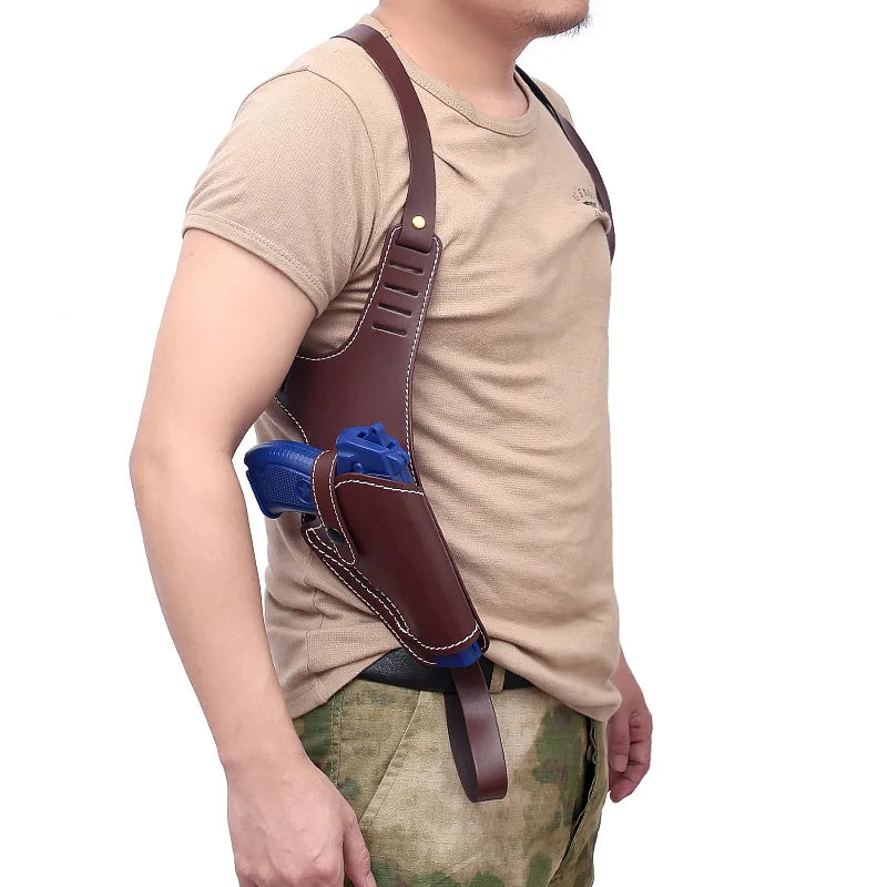 Tactical Leather Shoulder Holster – Concealed Underarm Carry System