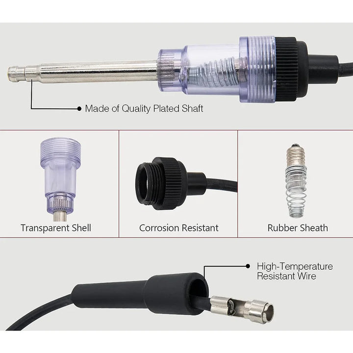 Tester pen being held during troubleshooting