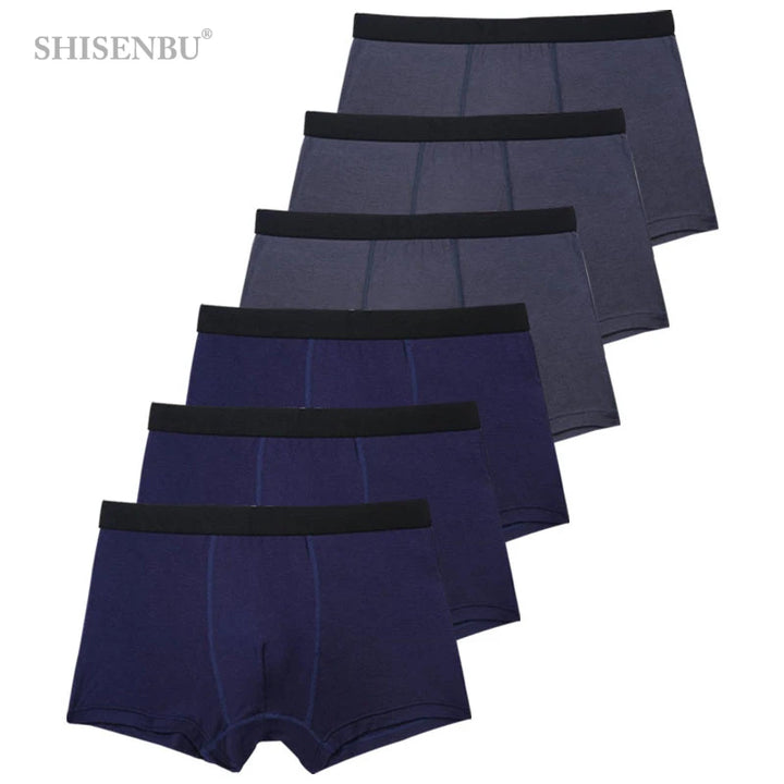 SmartGearPros BambooFlex Boxer Set - 6-Pack Ultra-Soft Breathable Underwear