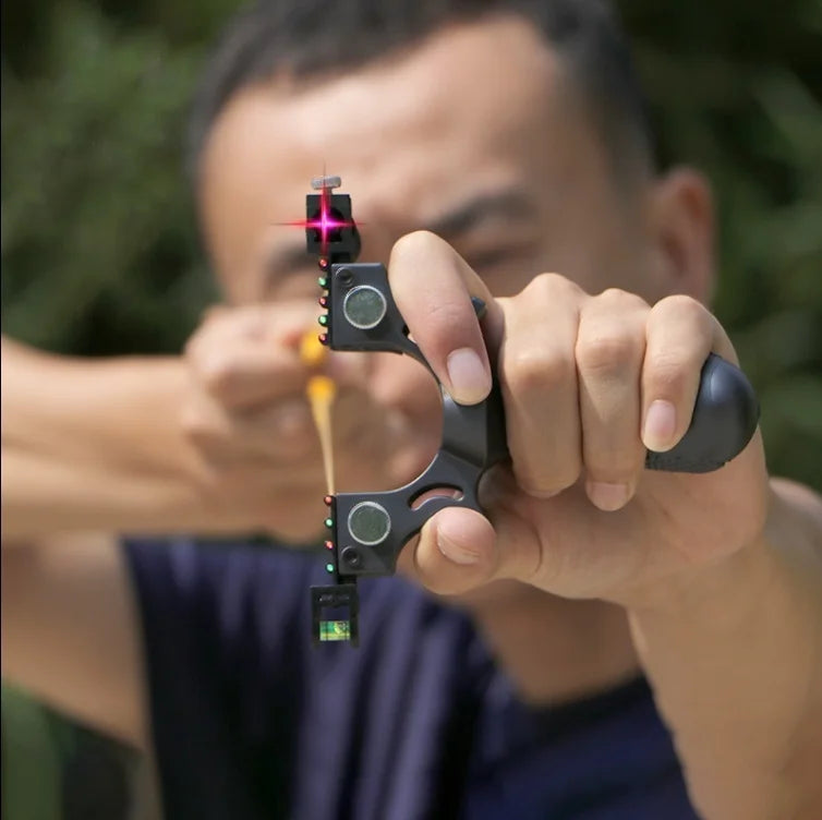 SmartGearPros New Outdoor Hunting Shooting Slingshot - Laser Aiming System for Precision