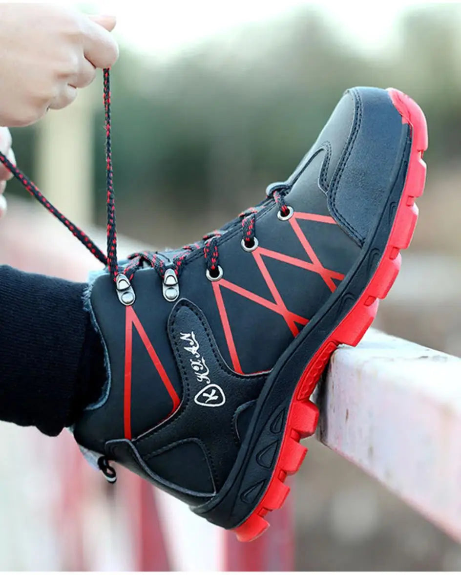 SmartGearPros Men's Steel Toe Safety Boots - Slip-Resistant Puncture-Proof Work Boots