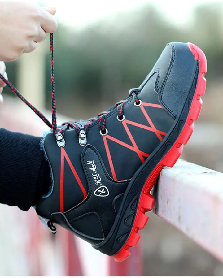 SmartGearPros Men's Steel Toe Safety Boots - Slip-Resistant Puncture-Proof Work Boots