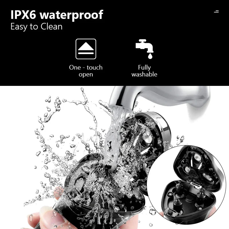 SmartGearPros Waterproof Electric Shaver – Fast Charging, Rechargeable Beard Trimmer & Shaving Machine