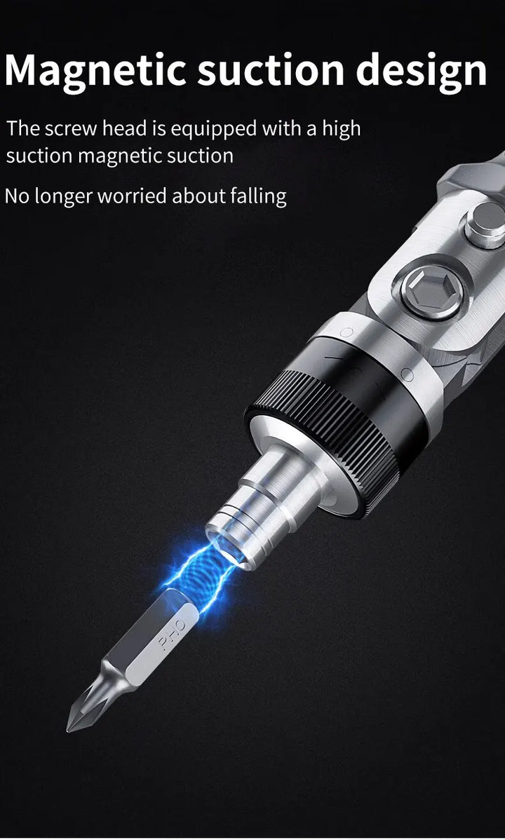 Close-up of ratchet gear mechanism and direction toggle