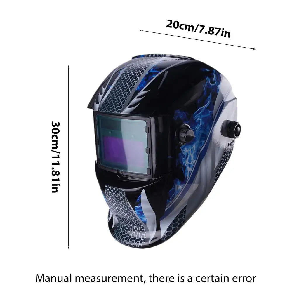 SmartGearPros Auto-Darkening Welding Helmet – Wide View Safety Hood
