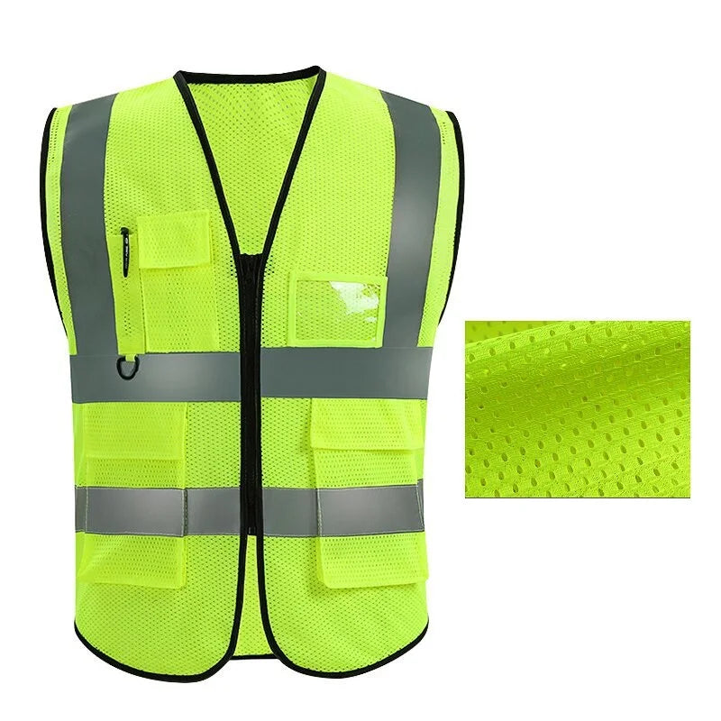 SmartGearPros High-Vis Safety Vest – Multi-Pocket Reflective Gear for Construction & Road Work