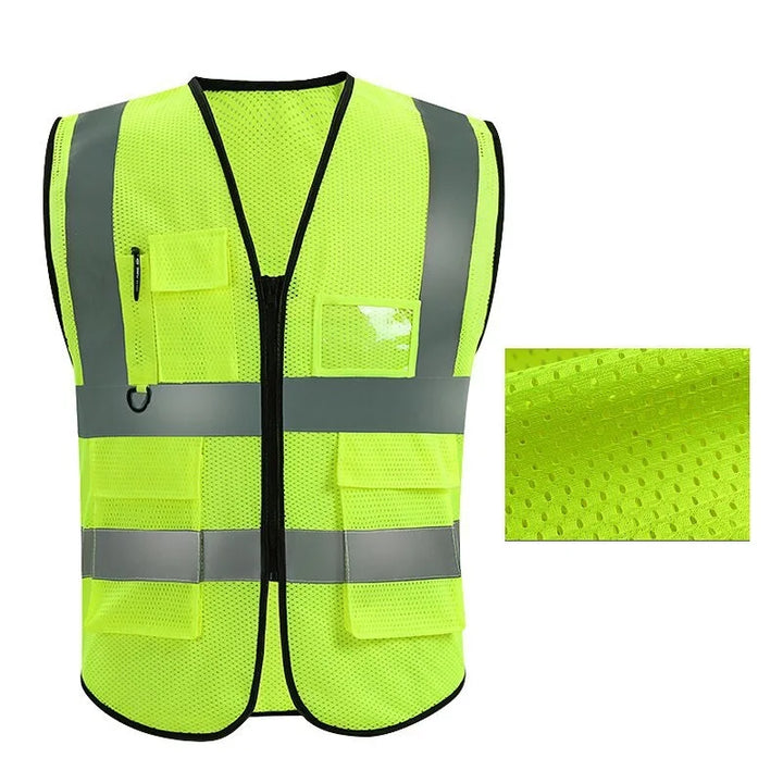 SmartGearPros High-Vis Safety Vest – Multi-Pocket Reflective Gear for Construction & Road Work