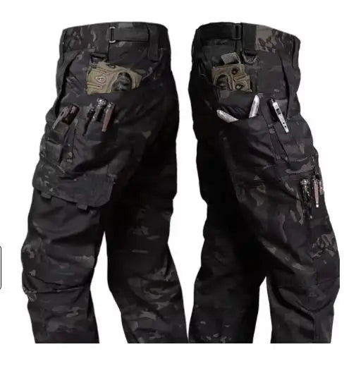 SmartGearPros Men's Rugged Work Pants – Multi-Pocket, Wear-Resistant, Heavy-Duty Straight-Leg Design