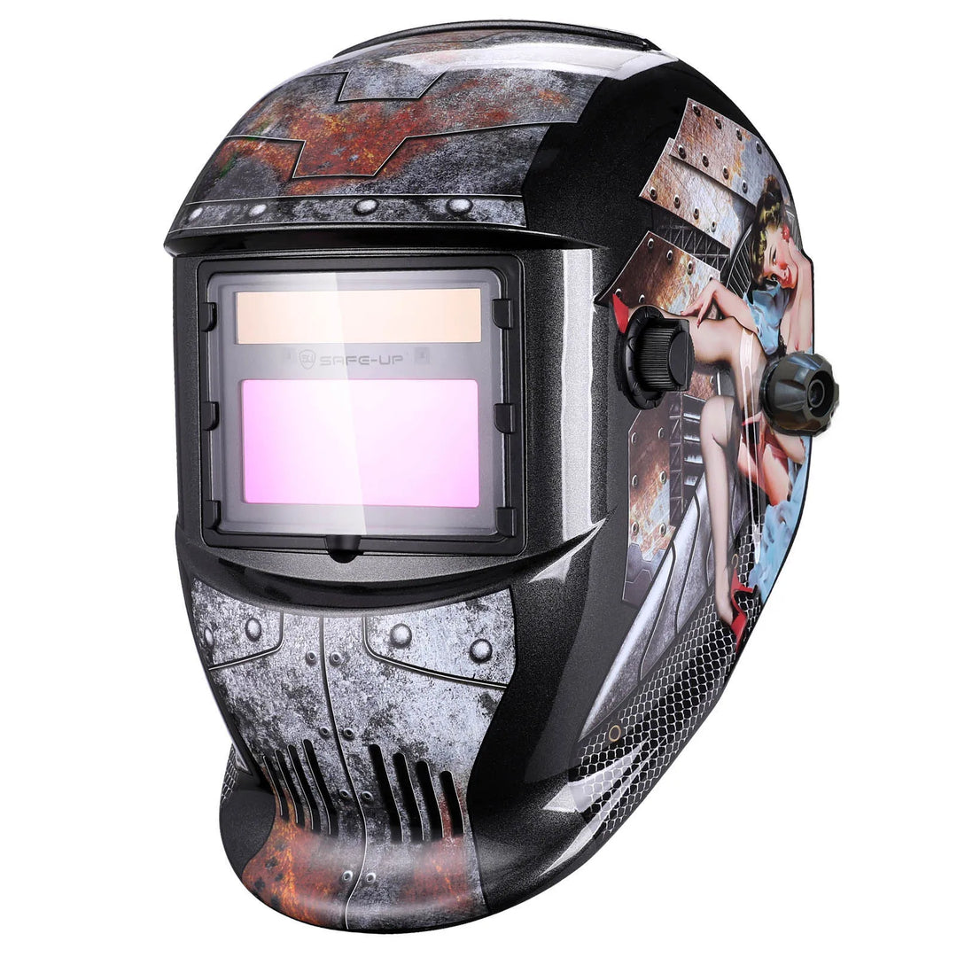SmartGearPros Solar-Powered Auto-Darkening Welding Helmet - Professional Shade 4/9-13