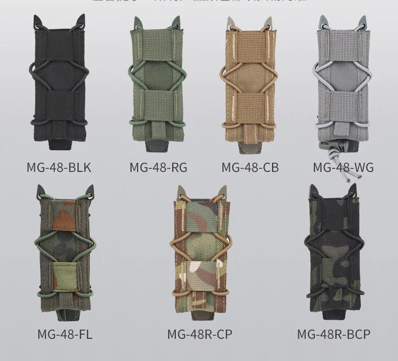 CLUSGO Tactical Magazine Pouch Set – 3-Pack MOLLE 9mm Mag Holders