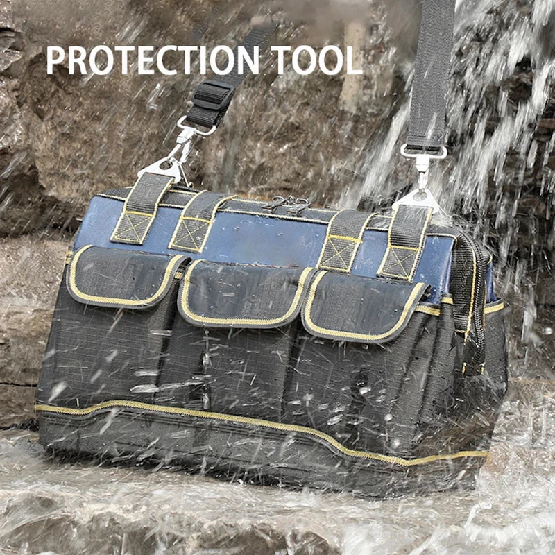 SmartGearPros 23-inch Heavy-Duty Tool Bag – Waterproof, Large Capacity, Multi-Pocket Organizer