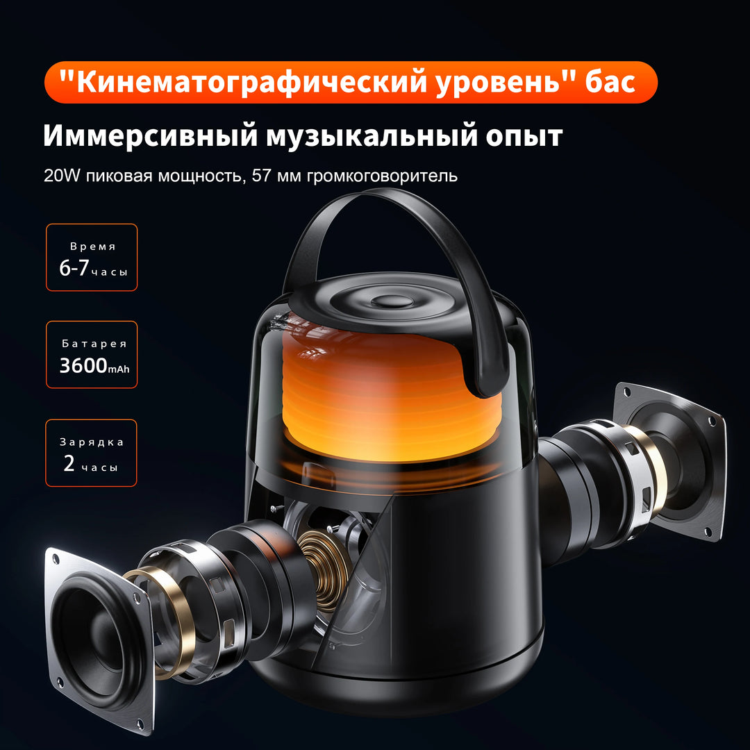 SmartGearPros QERE HF55 Bluetooth Speaker – Hi-Res 20W Audio with Dual Drivers & Premium Build