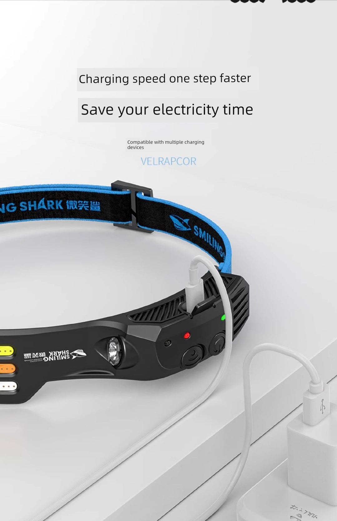 SmartGearPros Ultra-Light Sensor Headlamp – Strong LED Work Helmet Light for Outdoor & Night Work