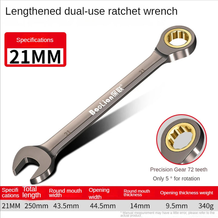 LIXIU Adjustable Torx Wrench – 8-22mm Ratchet Spanner Multi-Tool